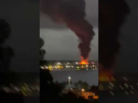 Petróleo de Rusia en la reserva de Matanzas, Cuba, se incendia