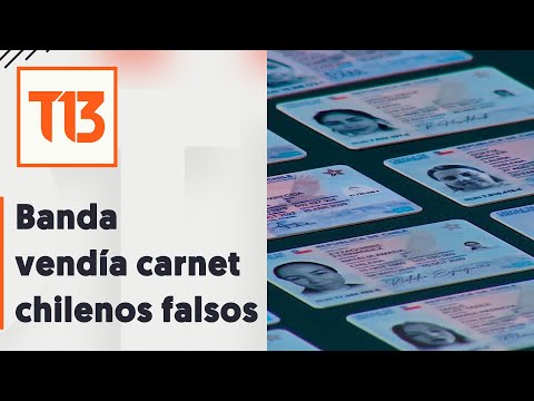 Carabineros detiene a banda de extranjeros que vendían falsificaciones de carnet chileno