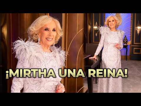 Mirtha abrió la noche del sábado luciendo un vestido de Claudio Cosano en plata y plumas ¡UNA REINA!