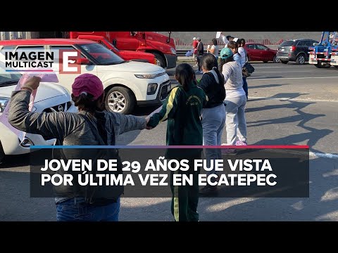 Bloquean la autopista México-Pachuca por desaparición de Yolotzin Guadalupe