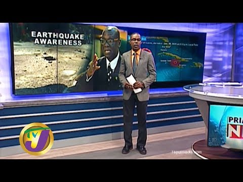 TVJ News: Gov't to Increase Earthquake Awareness Efforts - January 29 2020
