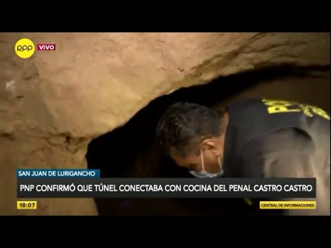 PNP: el túnel iba a llegar al restaurante del penal Castro Castro y “ahí se iba a producir la fuga”