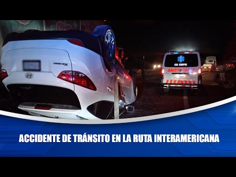 Accidente de tránsito en la ruta Interamericana