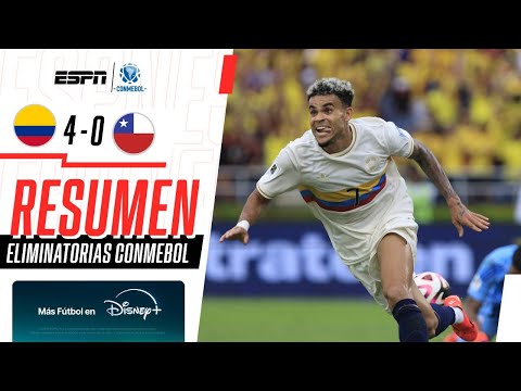 LA ROJA FUE GOLEADA EN COLOMBIA Y QUEDÓ ÚLTIMA EN LA TABLA | Colombia 4-0 Chile | RESUMEN