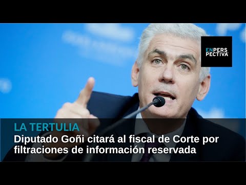 Diputado Goñi citará al fiscal de Corte por filtraciones de información reservada