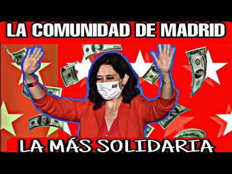 LA COMUNIDAD DE MADRID LA MÁS SOLIDARIA. DÍAZ AYUSO TAPA BOCAS