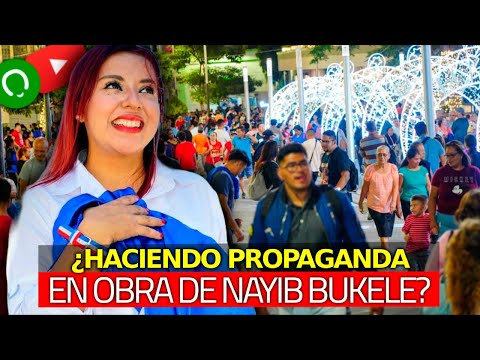 ¿Candidata de ARENA haciendo Propaganda con Obra de Nayib Bukele?