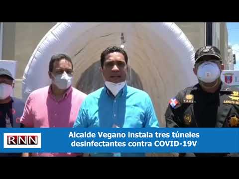 Kelvin Cruz túneles desinfectantes para erradicar el Coronavirus de nuestro municipio