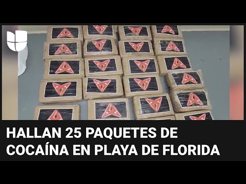 Hallan paquetes de cocaína valorados en un millón de dólares en una playa tras el huracán Debby