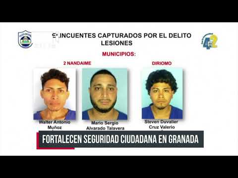 Policía fortalece seguridad ciudadana en Granada - Nicaragua