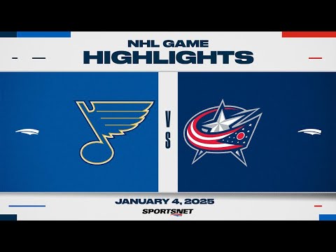 NHL Highlights | Blues vs. Blue jackets - January 4, 2025