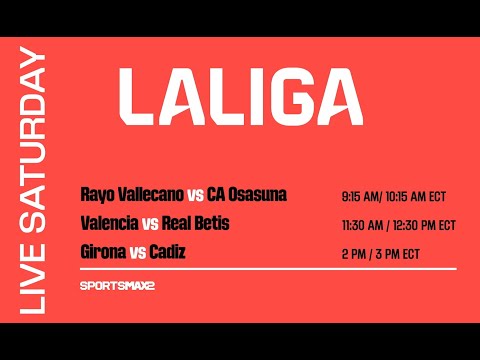 Watch the La Liga matches LIVE | Saturday. April. 20 | on SportsMax2, and App!