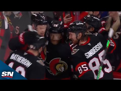 Senators Claude Giroux Beats Stolarz With Sneaky Release For Power-Play Goal