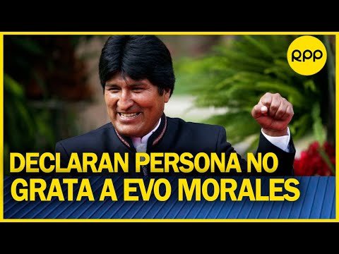 EVO MORALES: Congreso aprueba declarar persona no grata a expdte. boliviano