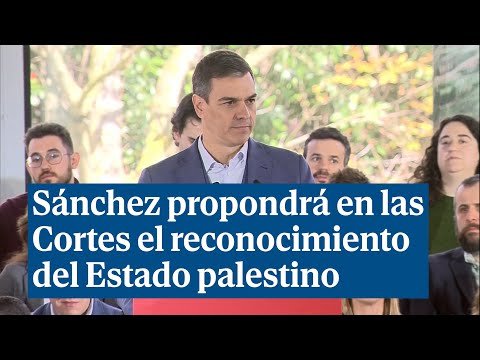 Sánchez propondrá en las Cortes el reconocimiento del Estado palestino esta legislatura