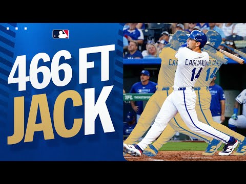 Jac Cag absolutely CRUSHES this ball over the walls! 466 FT!