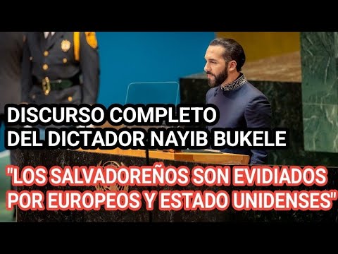 DISCURSO DE BUKELE EN LA ONU EL SALVADOR ES LA ENVIDIA DE EUROPA Y AHORA SOMOS EL PRIMER MUNDO