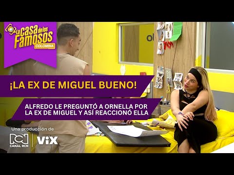 Alfredo le preguntó a Ornella por la exnovia de Miguel Bueno | La casa de los famosos Colombia