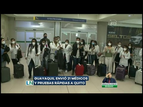 Guayaquil envió 21 médicos y pruebas rápidas a Quito