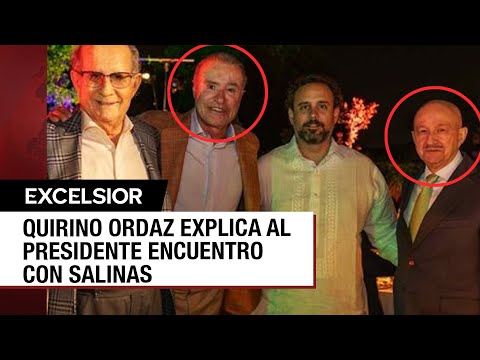 López Obrador refrenda confianza en Quirino Ordaz tras foto con Salinas de Gortari