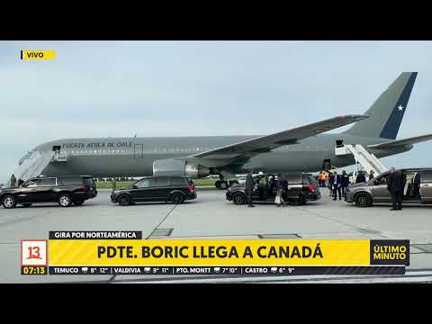 Presidente Gabriel Boric llega a Canadá