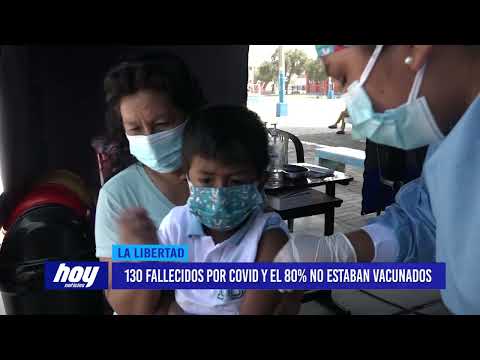 130 fallecidos por Covid-19 y el 80% no estaban vacunados