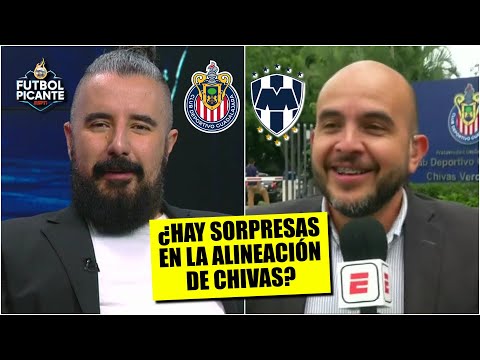 La ALINEACIÓN de Chivas SIN CHICHARITO para enfrentar a Monterrey en Liga MX | Futbol Picante