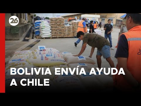 Bolivia envía 70 toneladas de ayuda humanitaria para Chile