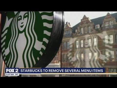 Starbucks to remove several menu items