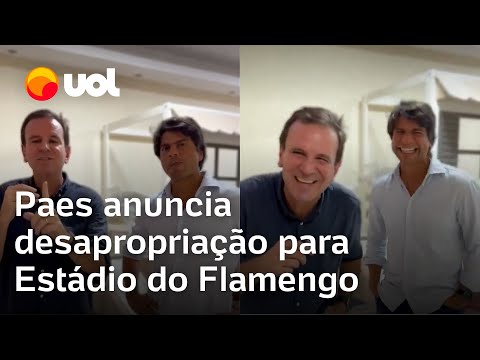 Eduardo Paes anuncia desapropriação do terreno do Gasômetro para construção de estádio do Flamengo