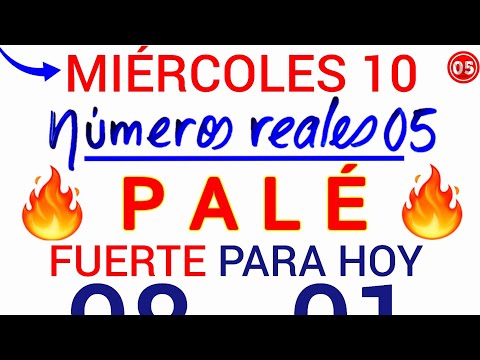 Los PALÉ y SÚPER para hoy MIÉRCOLES 10/04/2024/ Números para hoy MIÉRCOLES 10 de ABRIL/ PALÉ de HOY