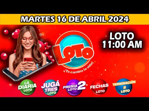 DIARIA 11 AM SORTEO LOTO NICARAGUA | hoy MARTES 16 de abril de 2024