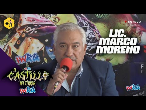 El Lic. Marco Moreno y la directiva IWRG dan los pormenores del Castillo del Terror 2023