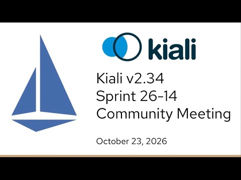 Thumbnail for Kiali sprint demo v2.34