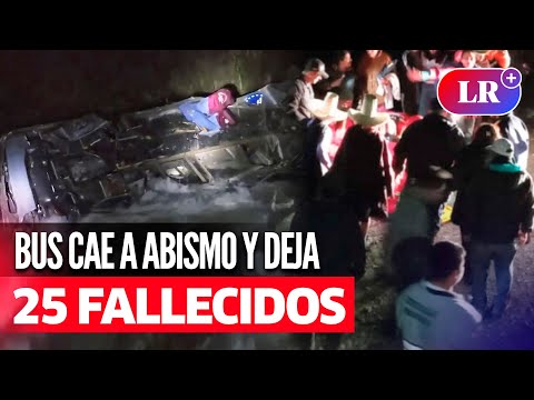 CAJAMARCA: accidente deja 25 FALLECIDOS tras CAÍDA DE BUS A UN ABISMO en Celendín | #LR