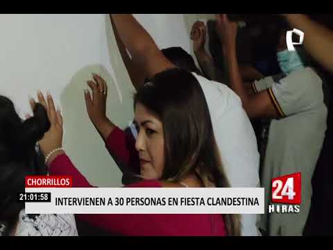 Chorrillos: intervienen a más de 30 jóvenes en fiesta Covid en pleno estado de emergencia