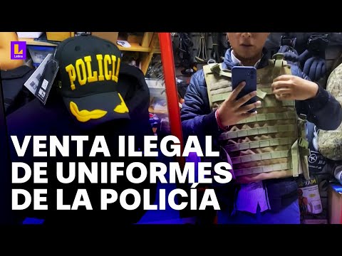 Así es la venta ilegal de uniformes de la PNP: Por 60 soles se consigue un chaleco