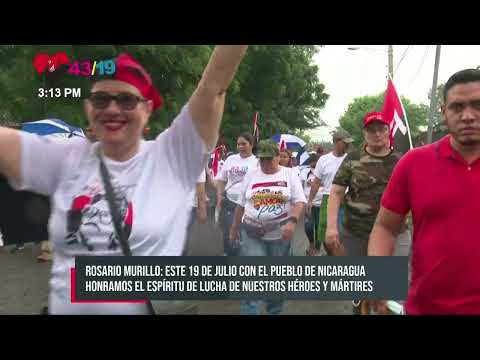 Nicaragua celebra 43/19 siendo protagonista del poder del pueblo