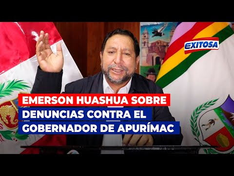 Emerson Huashua sobre denuncias contra el gobernador de Apurímac