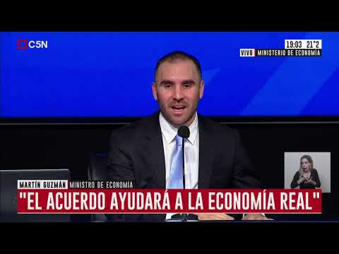Acuerdo de la deuda: Martín Guzmán responde preguntas a periodistas