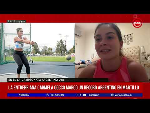 Carmela Cocco  marcó un record argentino en martillo