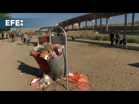 Voluntarios limpian el fronterizo Río Bravo en jornada binacional para preservar el ecosistema