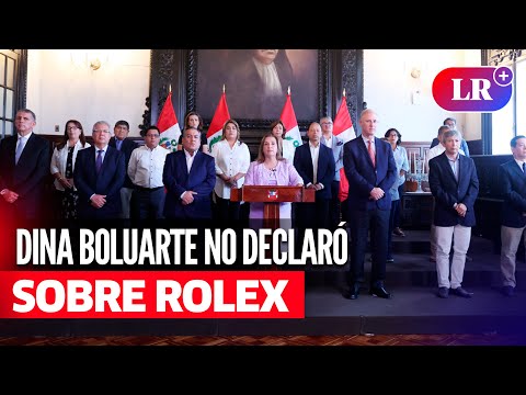DINA BOLUARTE no declaró sobre ROLEX y busca respaldo de CONGRESO | #LR