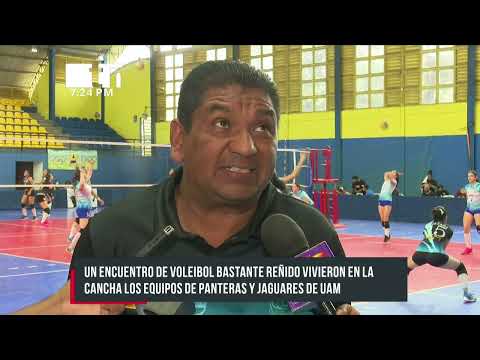 Panteras y Jaguares se enfrentan en semifinales de vóleibol en Managua - Nicaragua