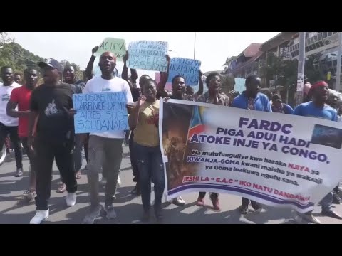 RD Congo : une manifestation contre la force est-africaine dispersée à Goma • FRANCE 24