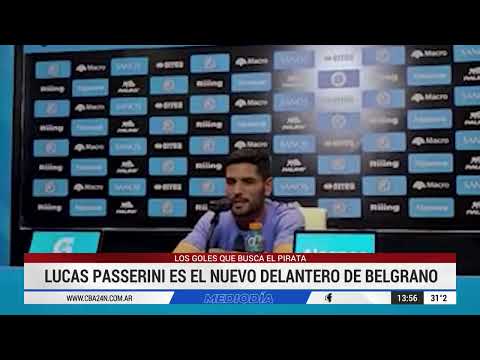 Belgrano presentó al delantero Lucas Passerini