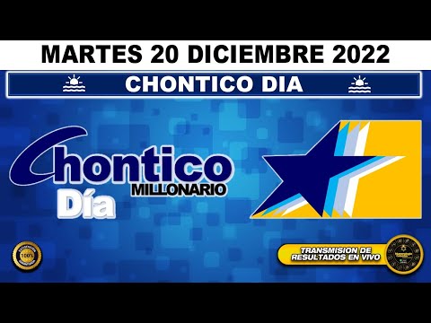 Resultado lotería CHONTICO DIA ?del MARTES 20 de DICIEMBRE de 2022 (ULTIMO SORTEO DE HOY) l