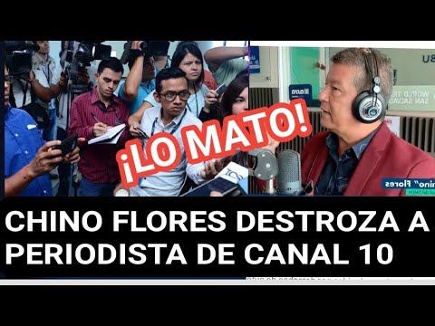 EL CHINO FLORES EXTERMINA A PERIODISTA DE CANAL 10 Y OCULTAN EL VIDEO