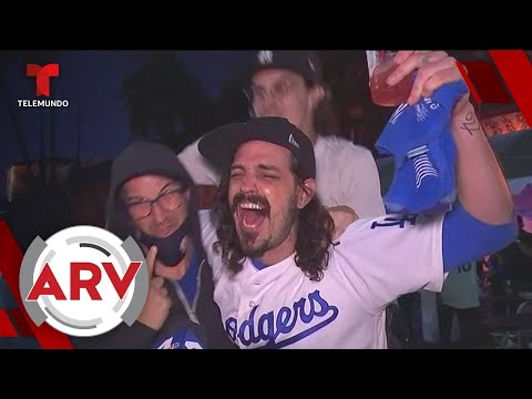 Fans de Los Dodgers celebran a los grande en Los Ángeles | Al Rojo Vivo | Telemundo