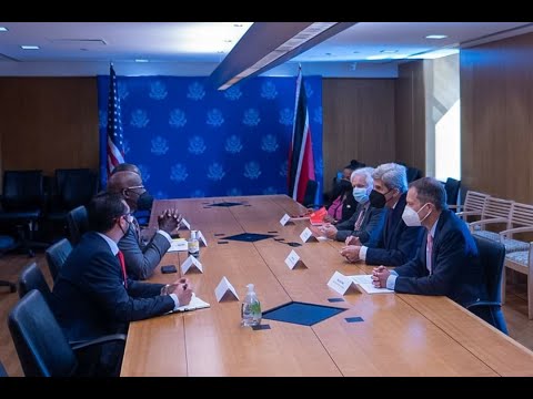 Prime Minister Rowley Meets With Special Envoy for Climate Change, John Kerry